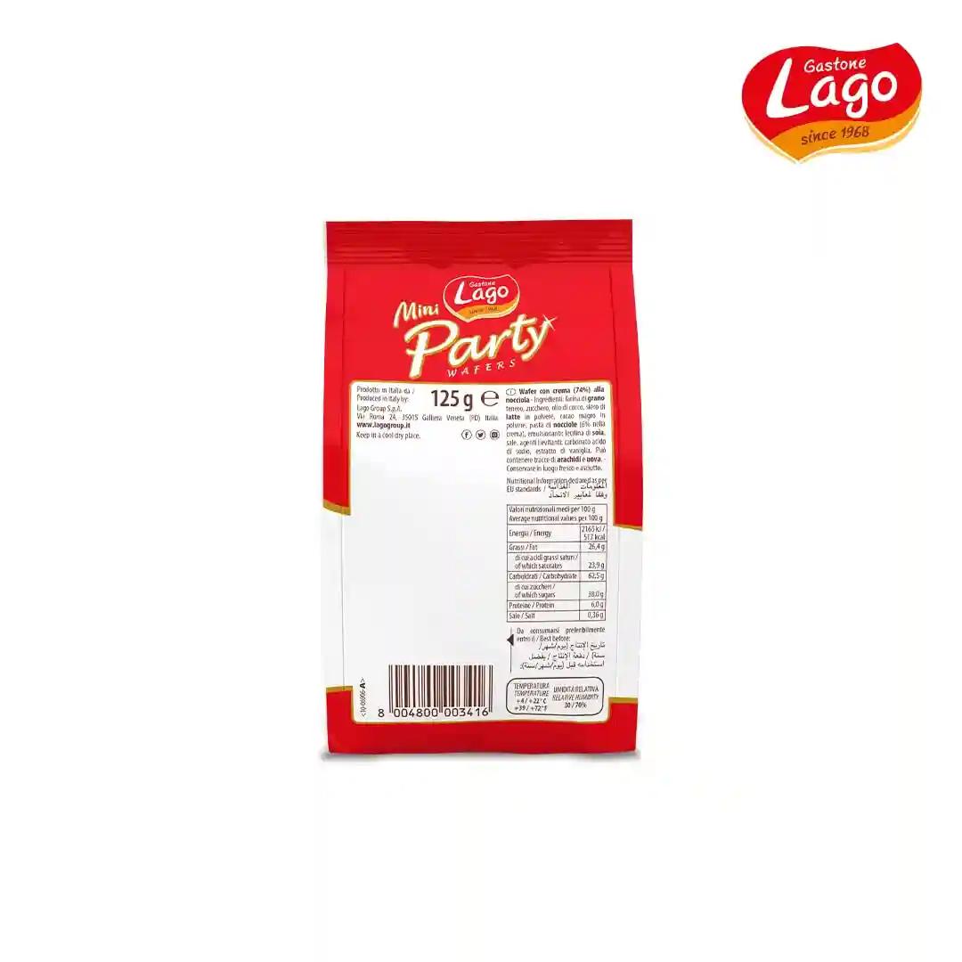 Lago Mini Party Wafers Hazelnut Cream 125g