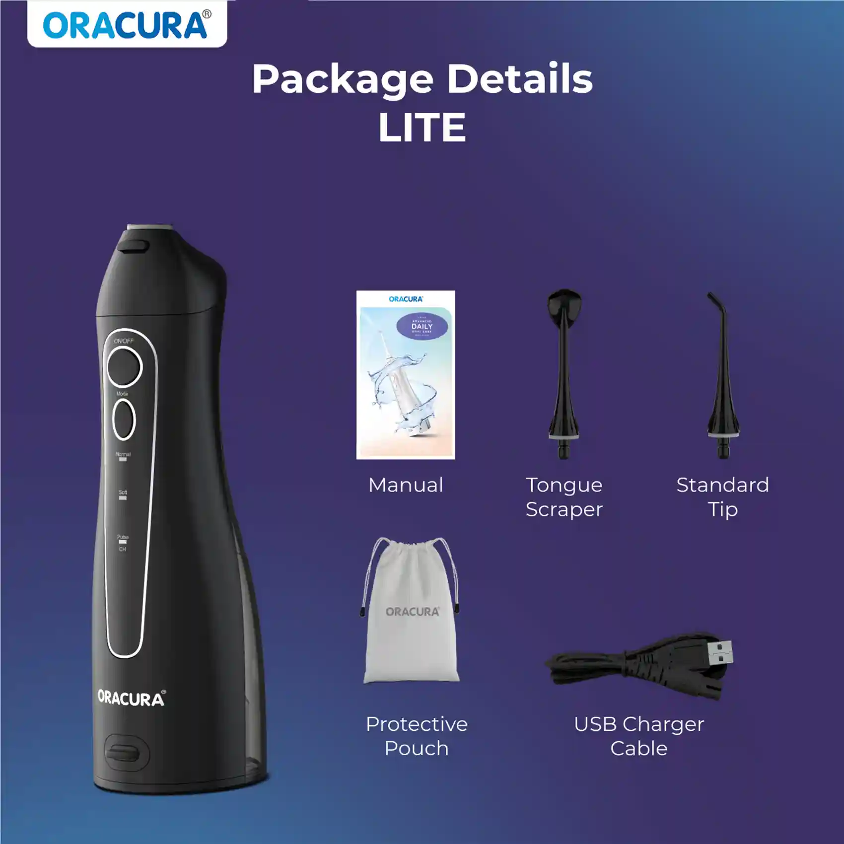 OC150 LITE Smart Water Flosser® - Black