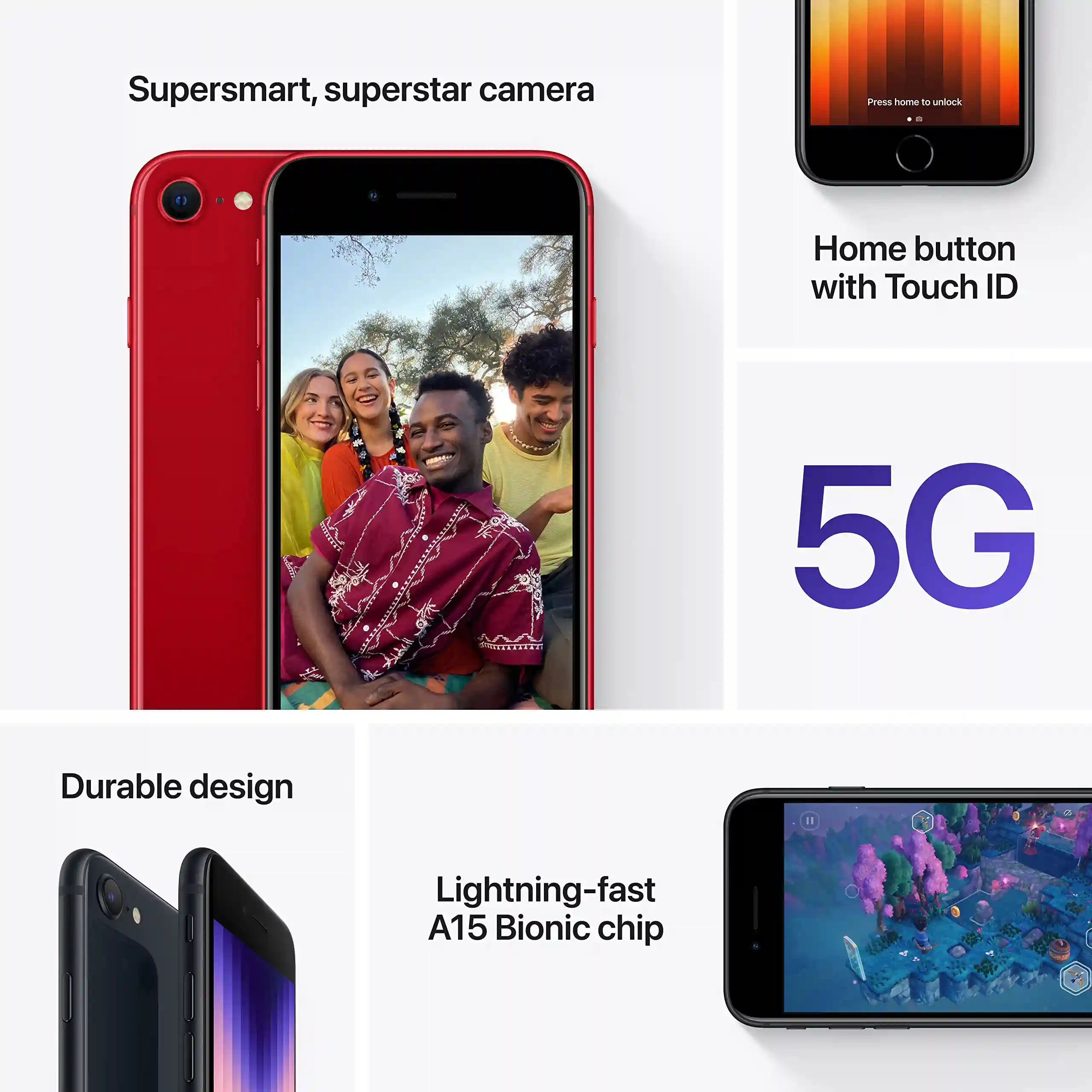 Apple iPhone SE (128 GB) - Starlight (3rd Generation)