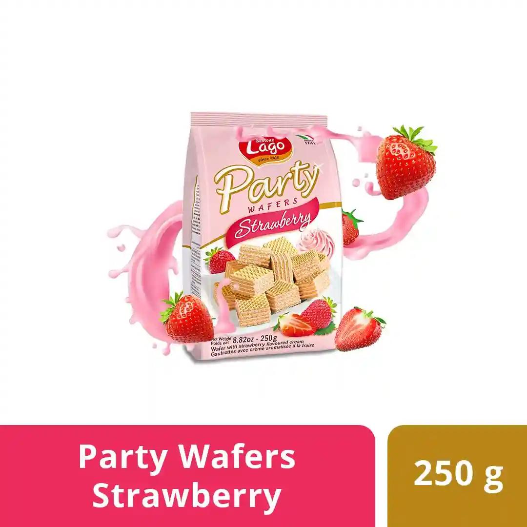 Lago Party Wafers Strawberry 250g