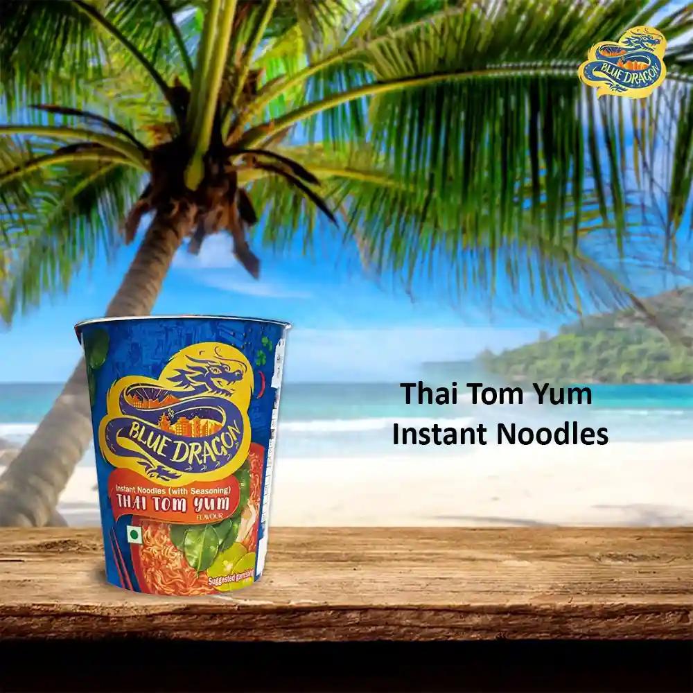 Blue Dragon Instant Cup Noodle Thai Tom Yum 240gm (Pack of 4) (60gm X 4)