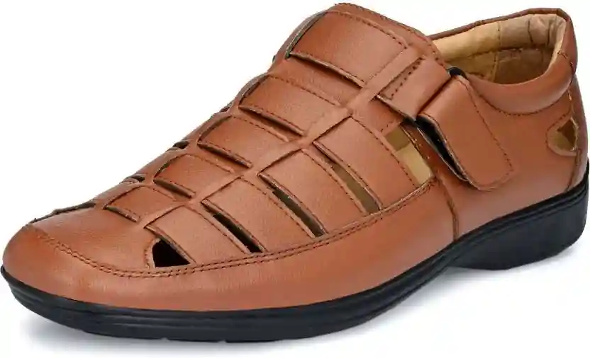 WUGO::Latest Fabulous Men Sandals|Roman Sandals/Outdoor Sandal For Men's & Boys-104-Sandal-TAN-7-41 Euro