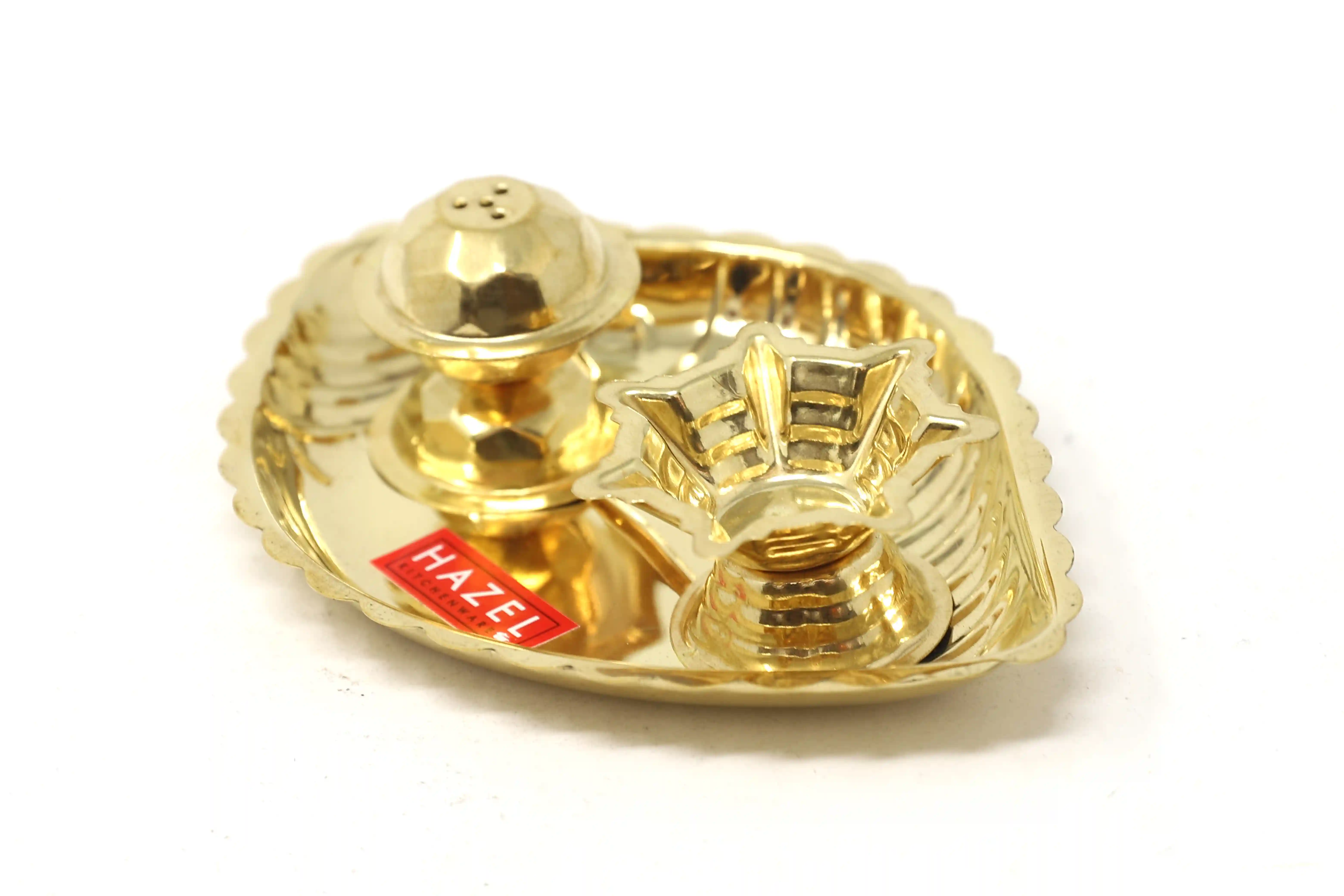 Hazel Shank Karma Brass Pooja Thali, Brass