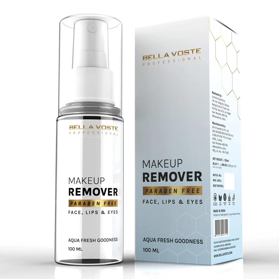 Bella Voste Professional Makeup Remover for Face, Lips & Eyes | Paraben Free | Vegan