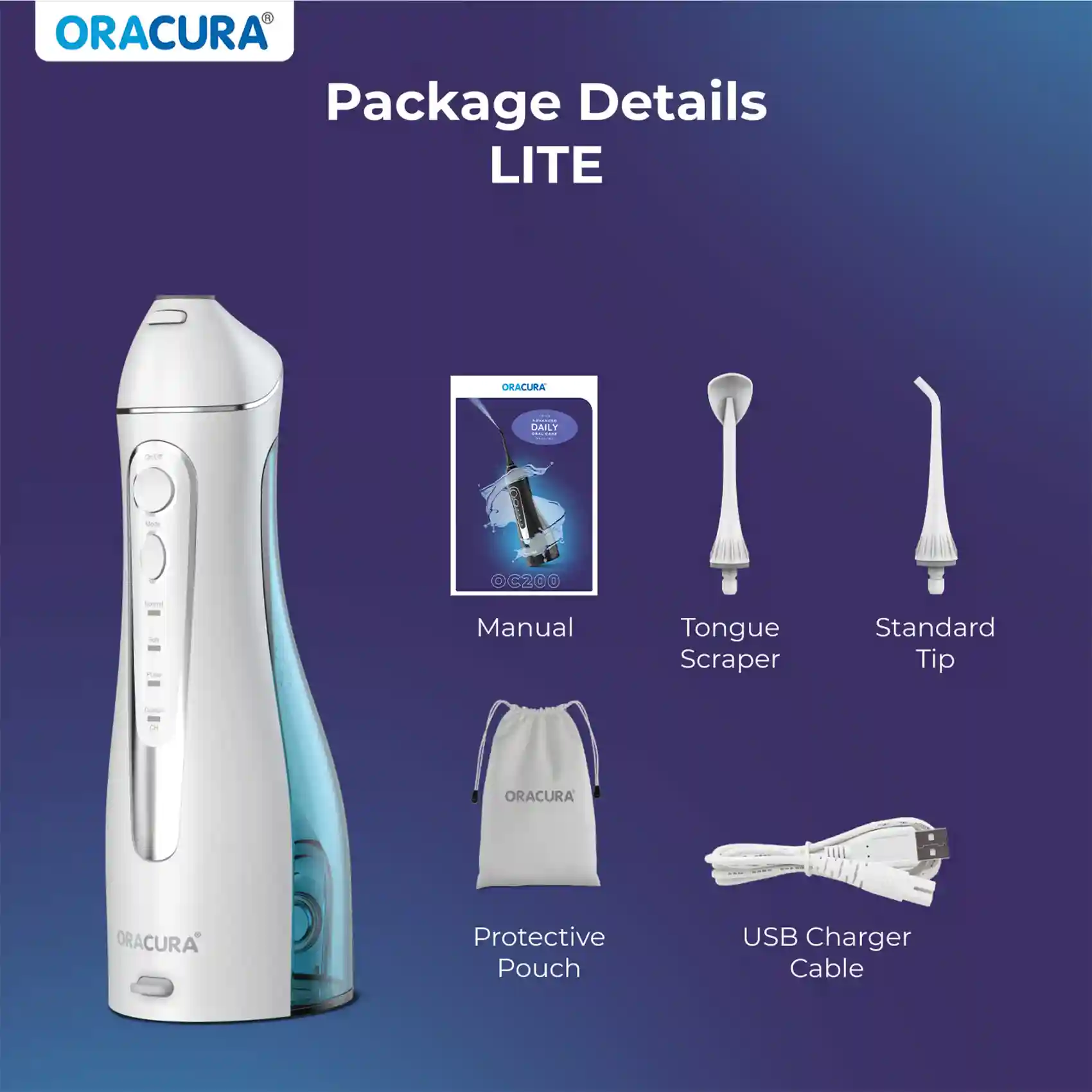 OC200 LITE Smart PLUS Water Flosser® - White