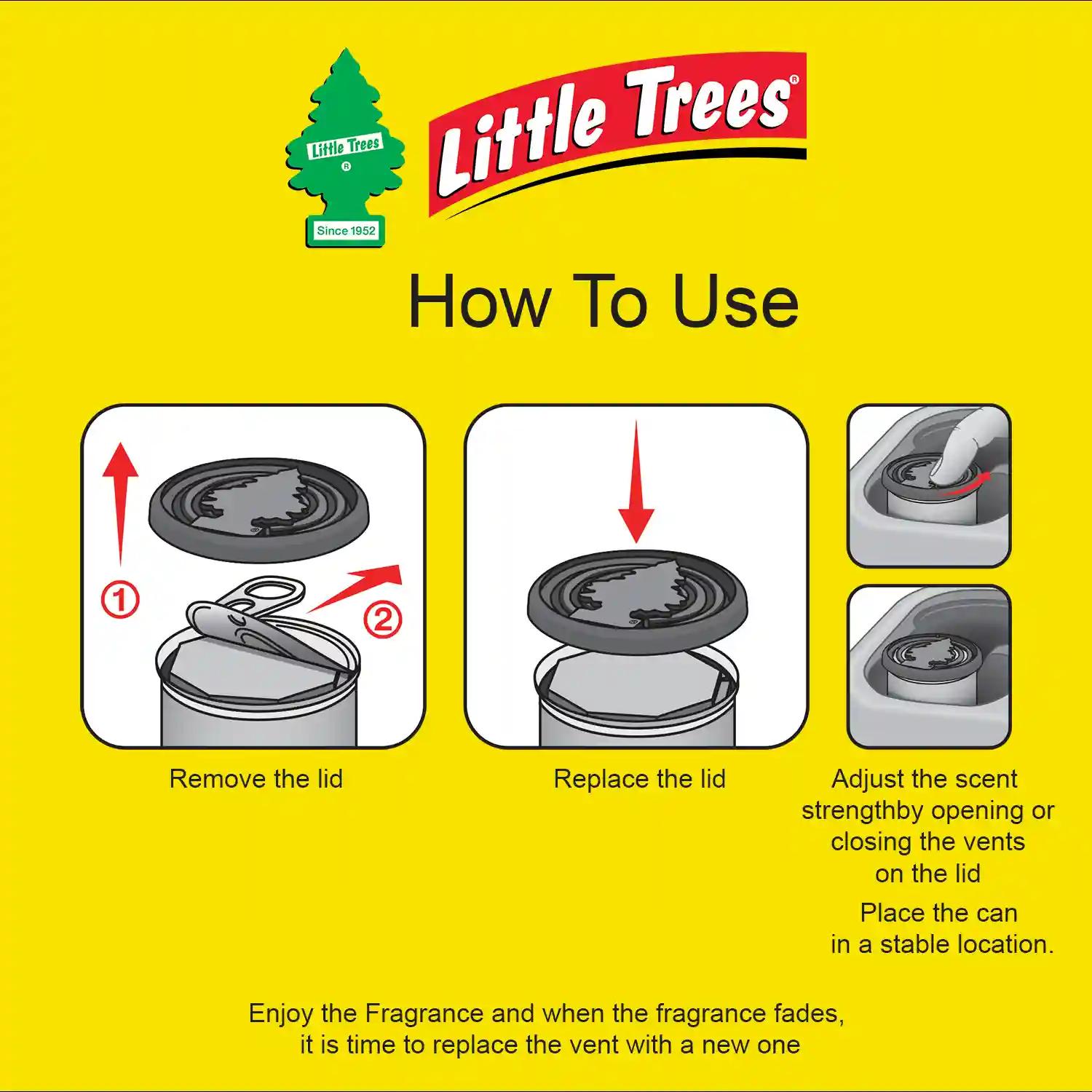 LITTLE TREES Car Freshener - New Car Scent Fiber Can 30 g (Pack of 1)