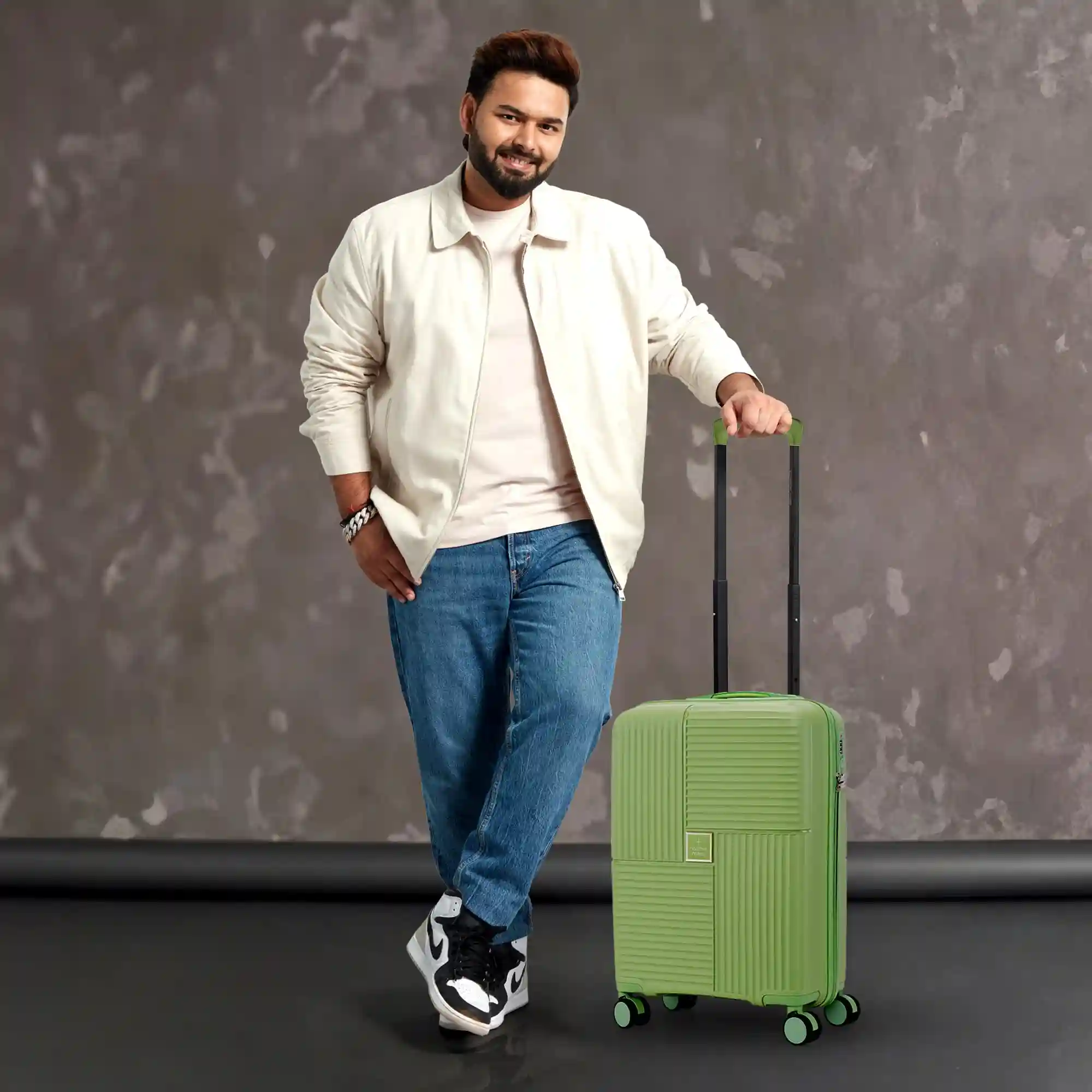 Nasher Miles Singapore Hard-Sided Polypropylene Cabin Luggage Rose Gold 20 inch |55cm Trolley Bag