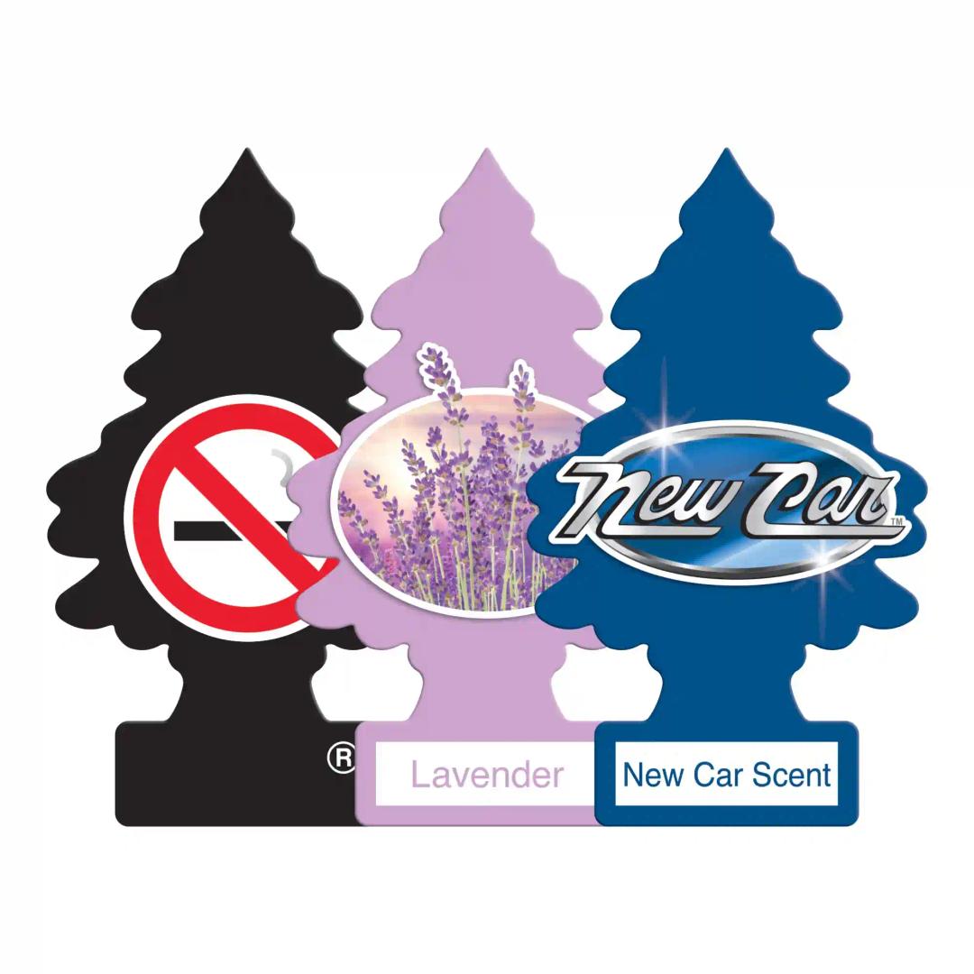 LITTLE TREES No Smoking Air|Fresh Lavender|New Car Scent|Hanging Trees|Combo of 3