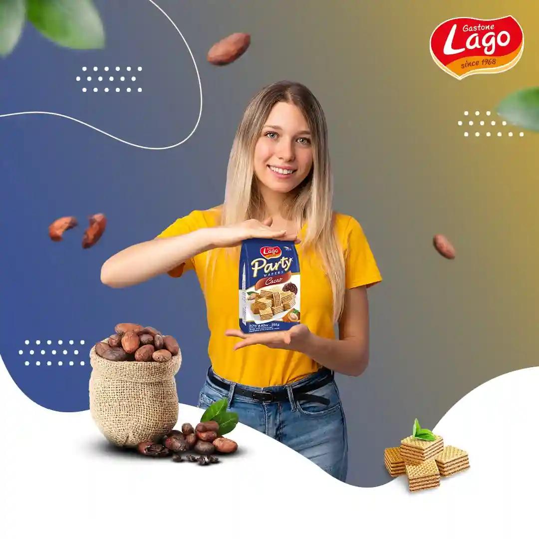 Lago Party Wafers Cacao 250g