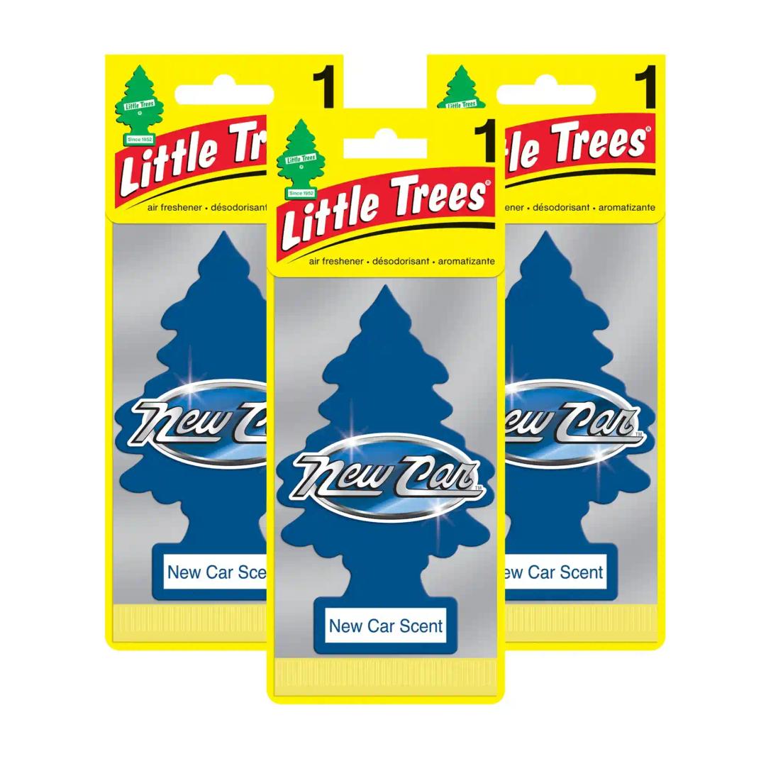 LITTLE TREES Car Freshener - New Car Scent (Pack of 3)