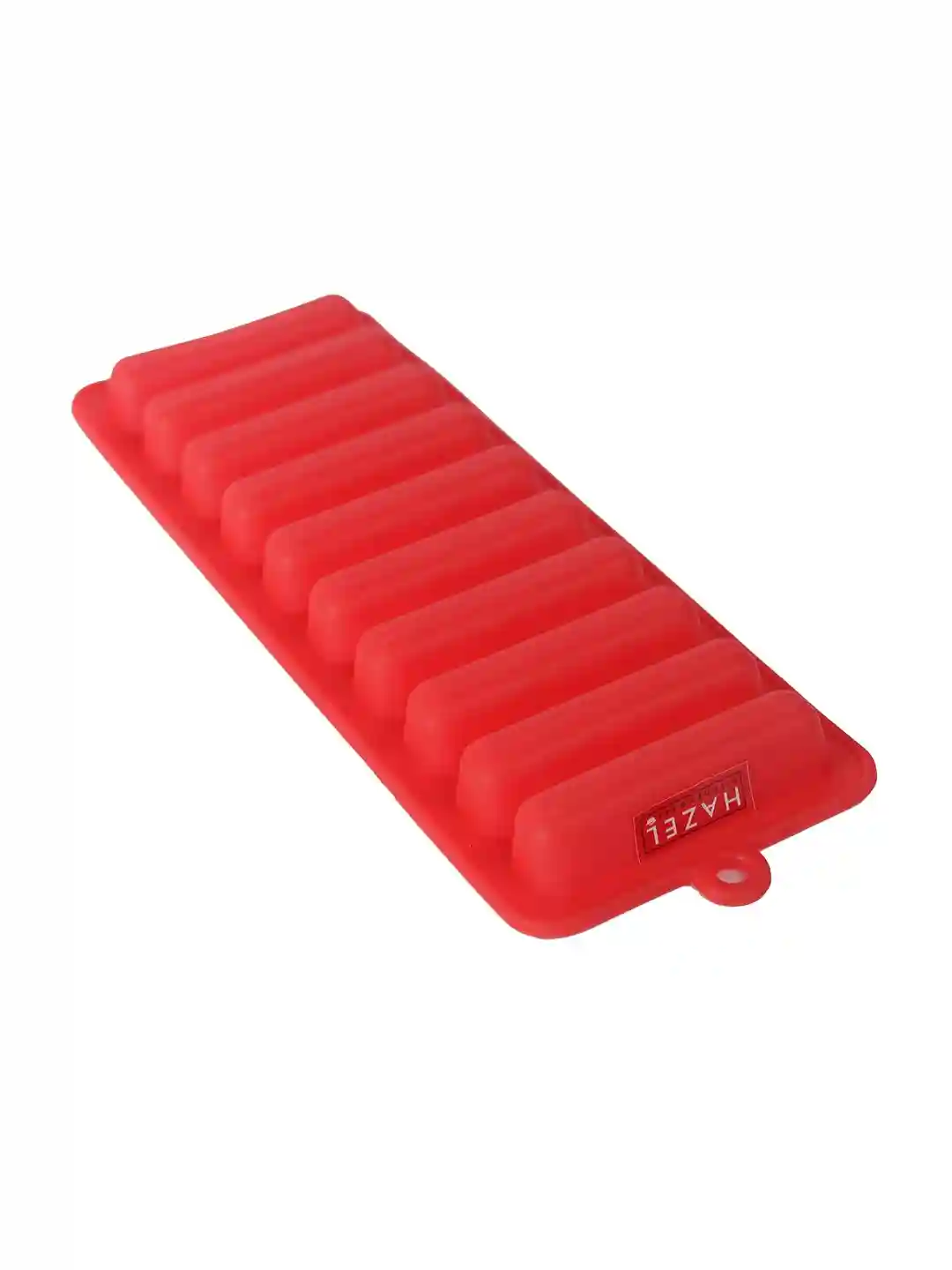 HAZEL 10 Cavity Silicone Chocolate Bar Ice Cube Mould, 1 Pc, Red