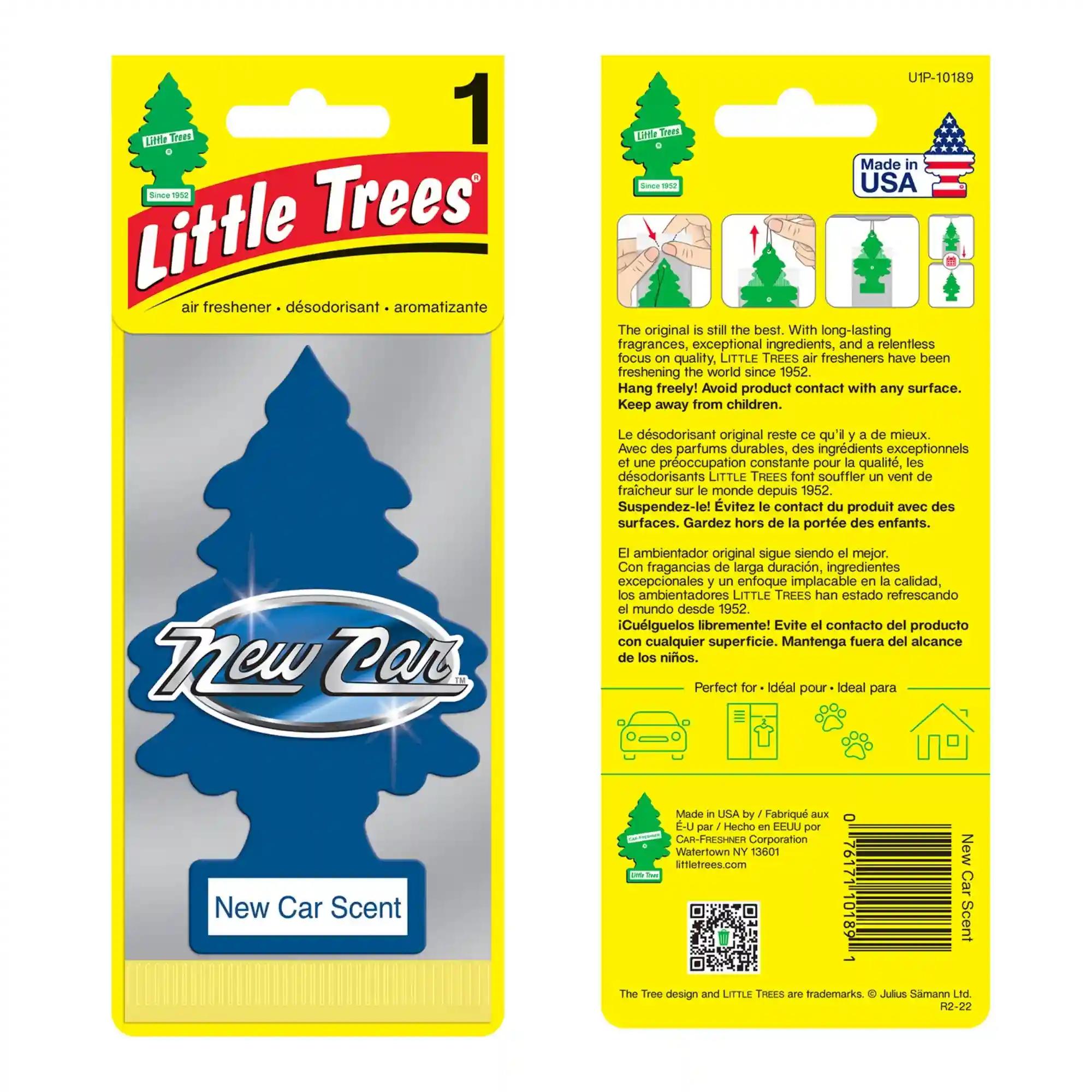 LITTLE TREES Car Freshener - New Car Scent (Pack of 3)