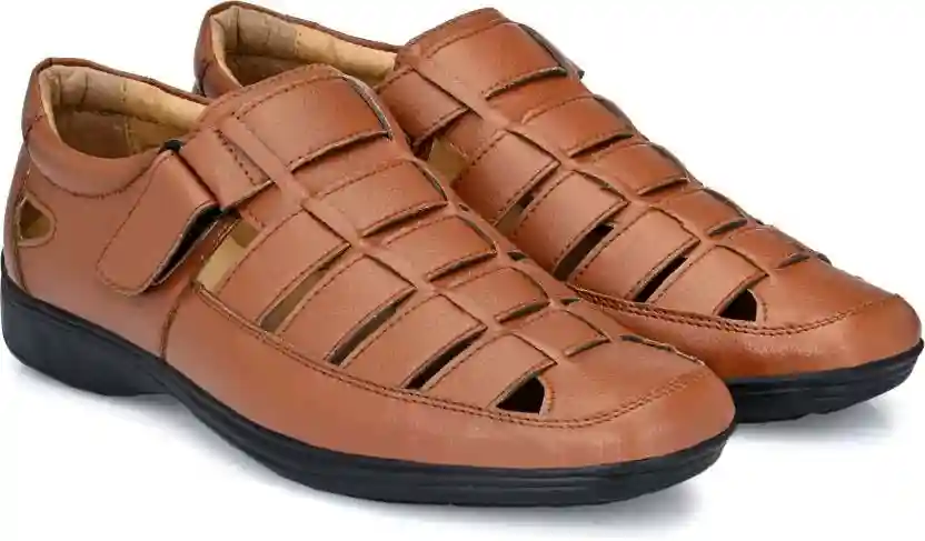 WUGO::Latest Fabulous Men Sandals|Roman Sandals/Outdoor Sandal For Men's & Boys-104-Sandal-TAN-7-41 Euro