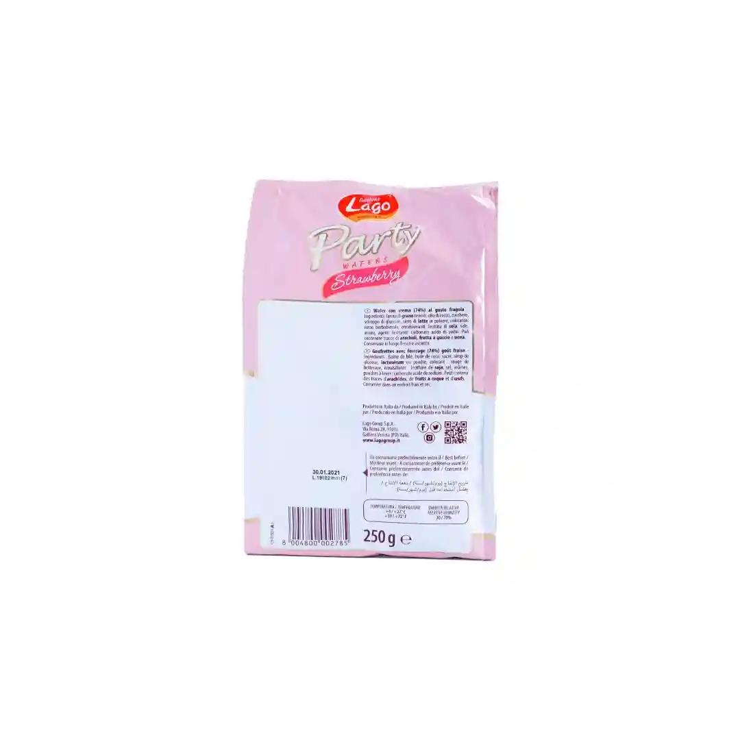 Lago Party Wafers Strawberry 250g