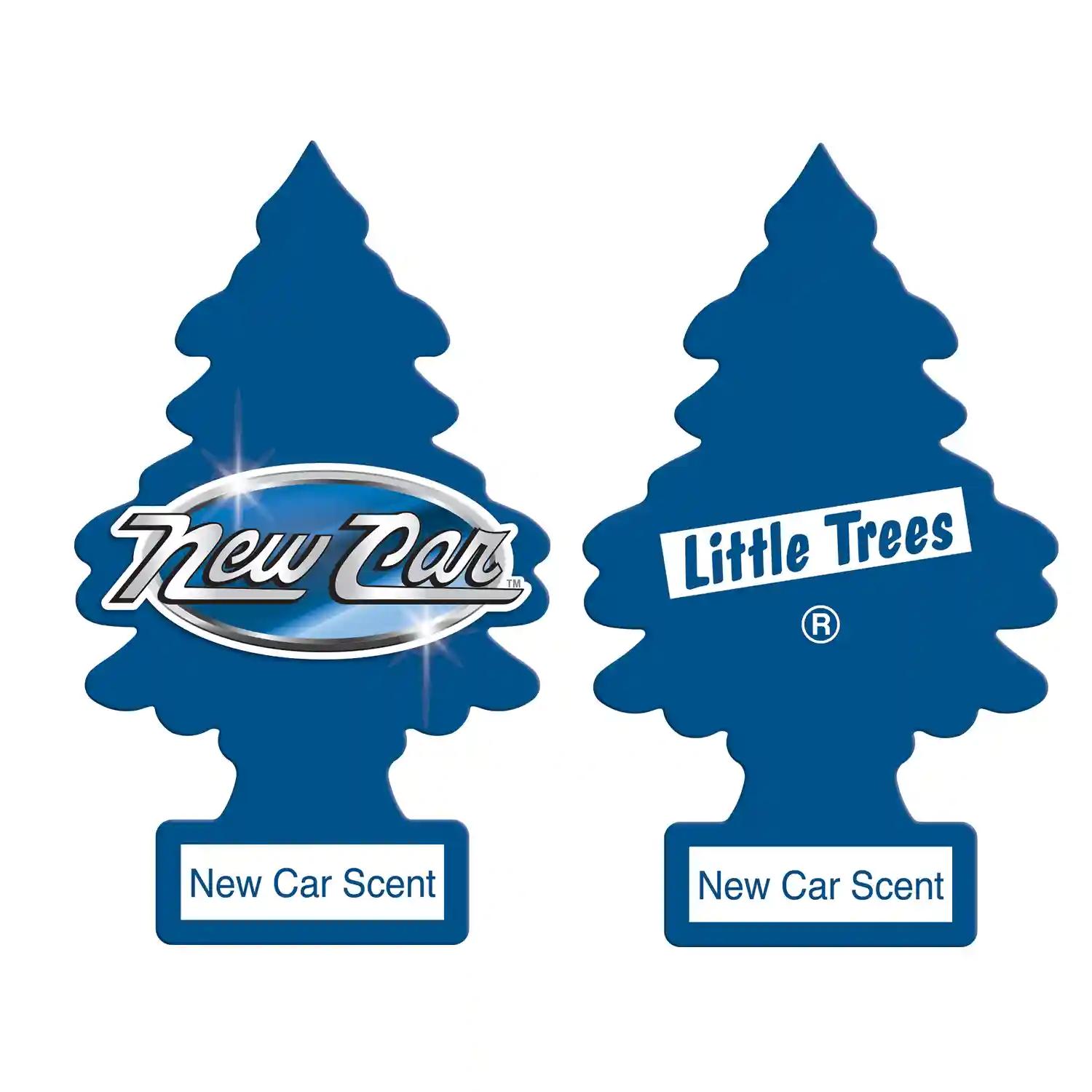 LITTLE TREES Car Freshener - New Car Scent (Pack of 4)