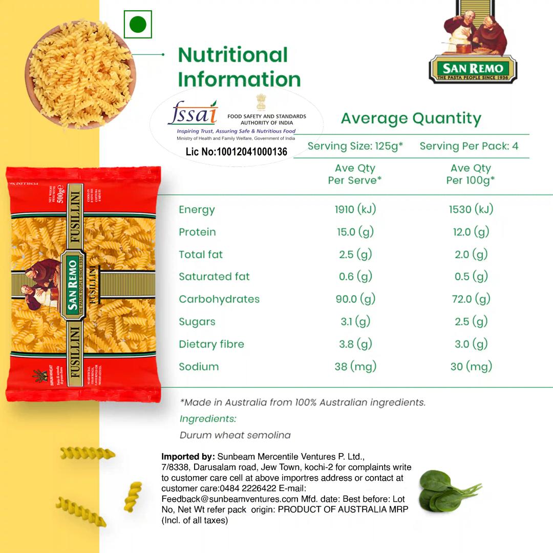 San Remo Fusillini 500g