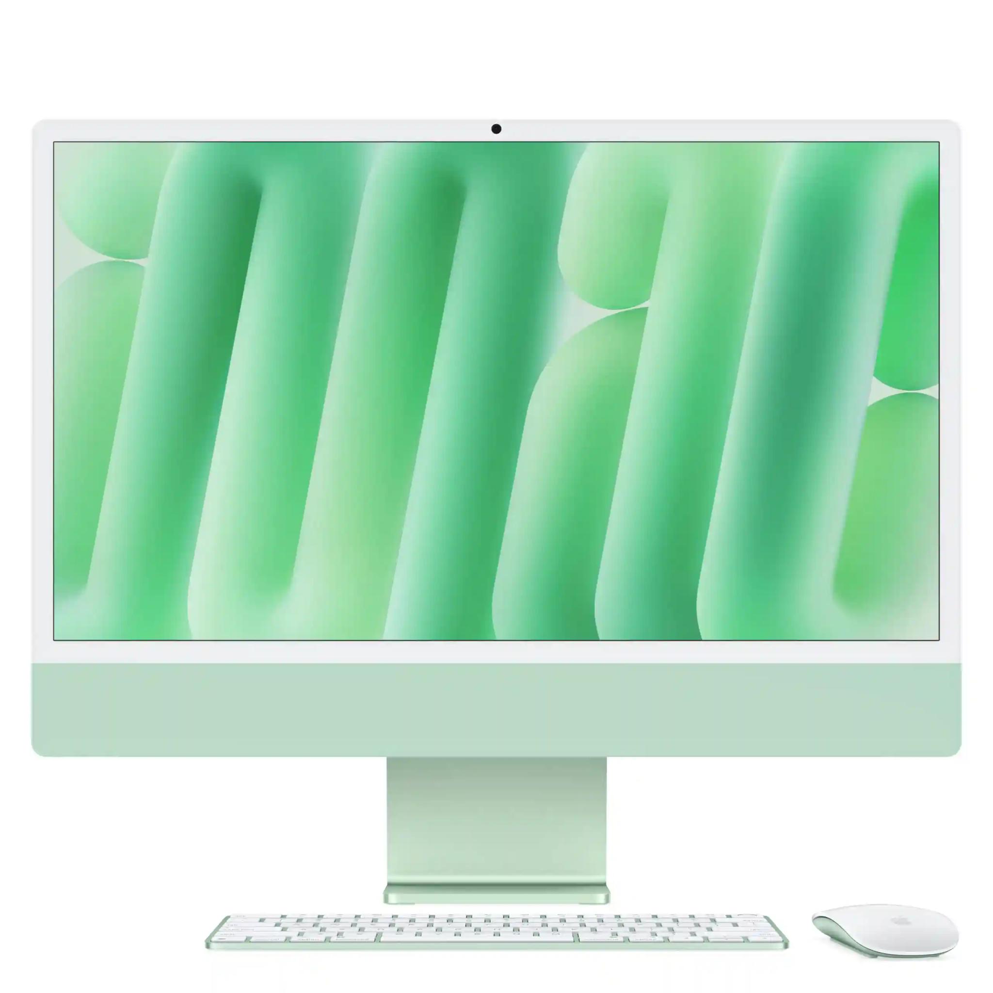 Apple 2024 iMac All-in-One Desktop Computer with M4 chip with 10-core CPU and 10-core GPU: Built for Apple Intelligence, 60.96 cm (24″) Retina Display, 16GB Unified Memory, 256GB SSD Storage; Green