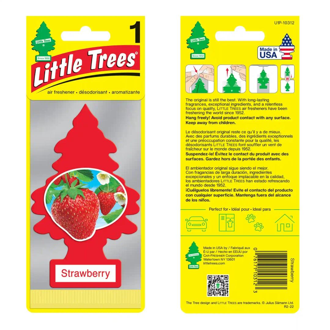 LITTLE TREES Car Freshener - Strawberry (Pack of 3)