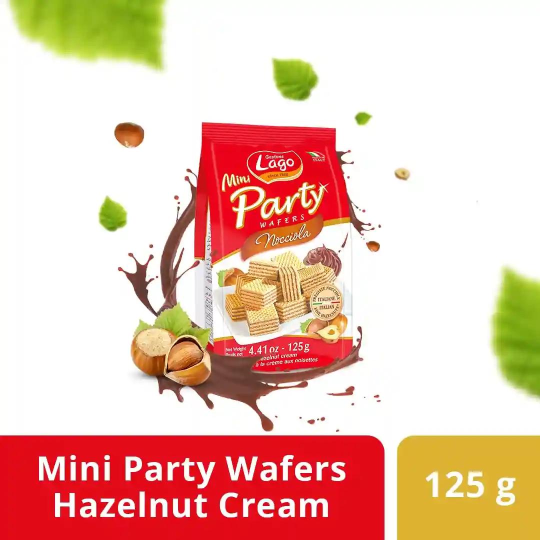 Lago Mini Party Wafers Hazelnut Cream 125g