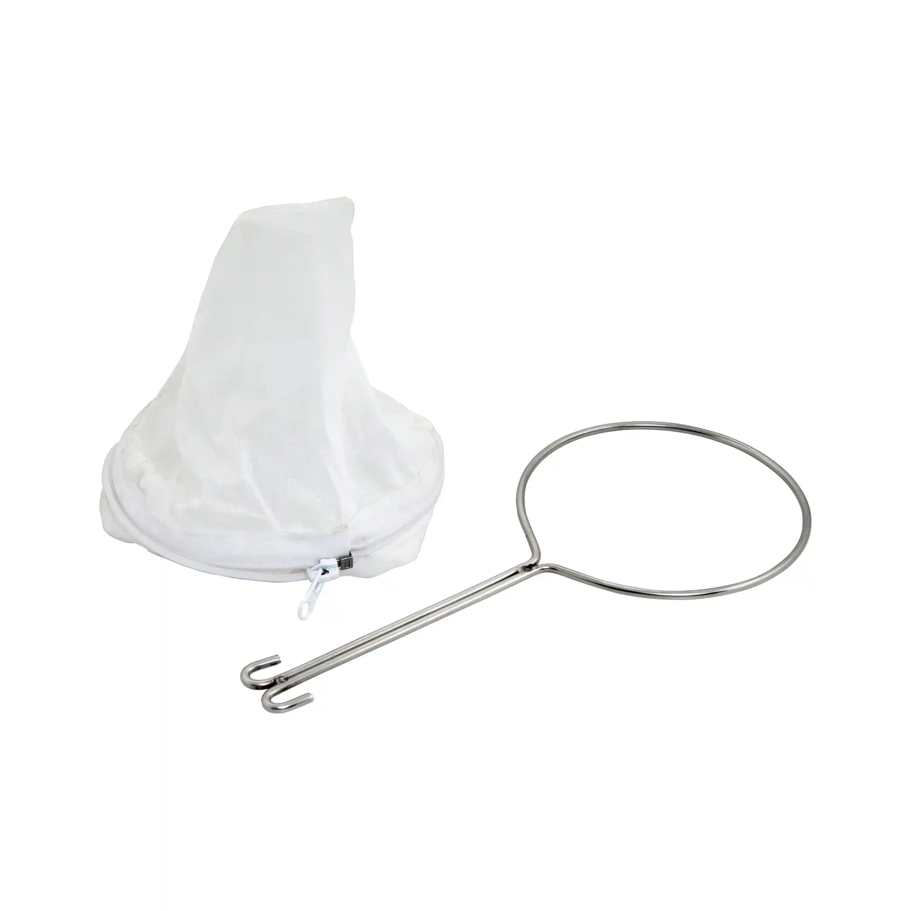HAZEL Cloth Strainer Water Filter Removable Cloth with Stainless Steel Handle, 24 cm, Silver