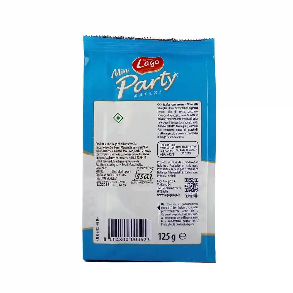 Lago Mini Party Wafers Vanilla Cream 125g