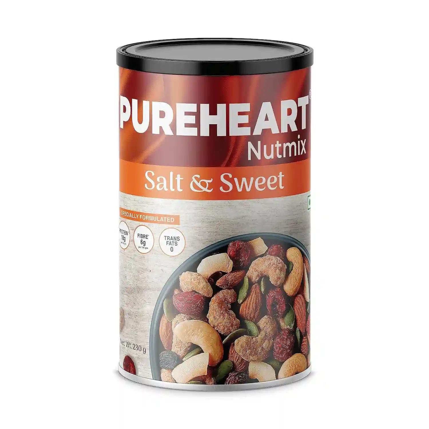 PUREHEART Cherokee Premium Trail Mix | An Eclectic Mix of 8 Healthy Superfoods Nuts- Cashews, Almonds, Pistachio | Dry Fruits Cranberries, Raisins | Seeds - Pumpkin, Sunflower | Reusable Jar