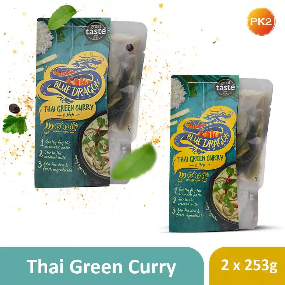 Blue Dragon 3 Step Green Curry 253g (Pack of 2)