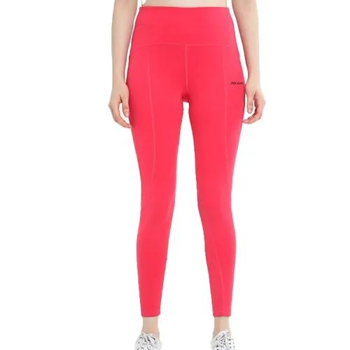 Women's Super High Waisted Super Soft Perforated Tights - Pink (Small)