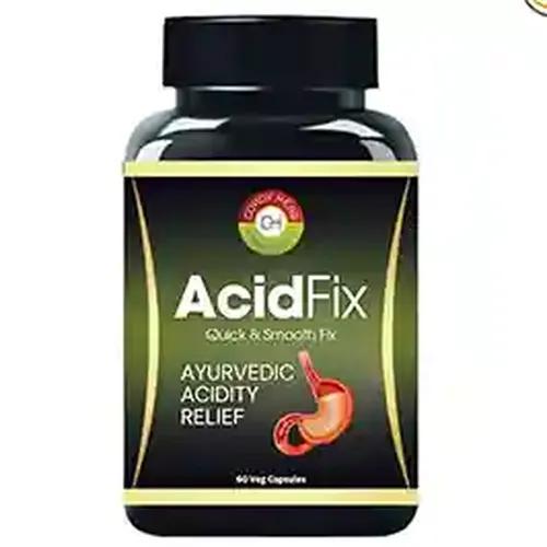 CORDY Herb AcidFix Herbal Capsules, Natural & Safe Ayurvedic Antacid, For Acidity, Improves Gut Health, Ayurvedic Medicine for Stomach Issues, Better Digestive Health, Gas Relief, 60 Capsules