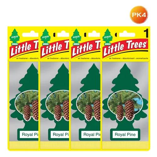 LITTLE TREES Car Freshener - Royal Pine (Pack of 4)