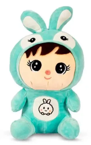 DEARJOY Bunny Rabbit with Cap Doll Toy (Blue)