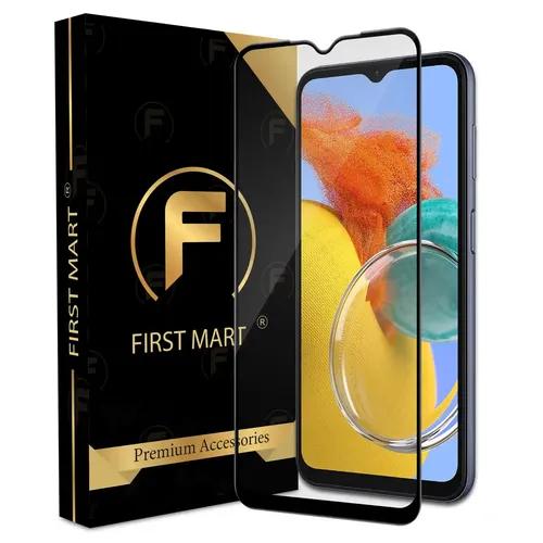 FIRST MART Premium Tempered Glass for Samsung Galaxy M14 4G with Edge to Edge Coverage and Easy Installation Kit, Pack of 1