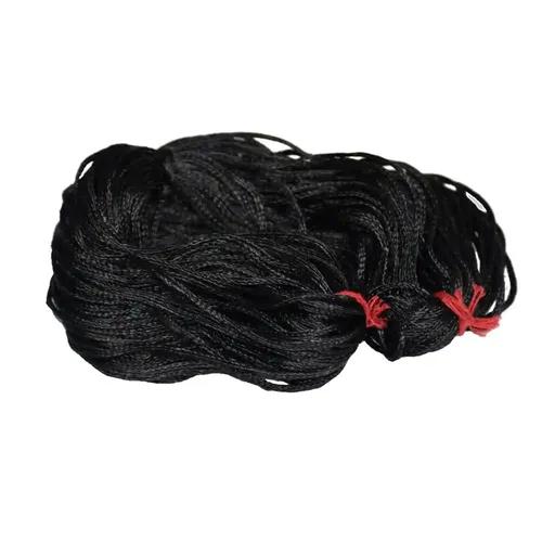 ALODIE - Premium Nazar Dhaga and Rudraksha Thread Collection - Black Dhaga for Nazar and Red Thread for Rudraksha Bead Cotton & Silk Threads (30m, Black)