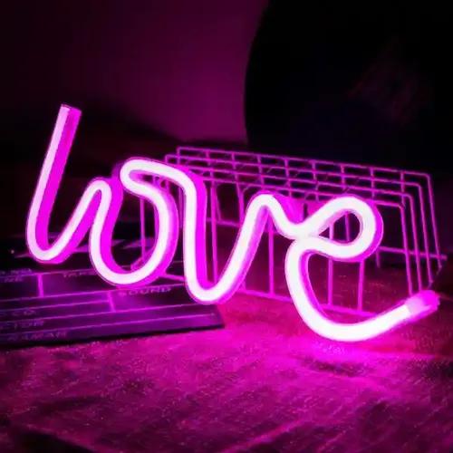 Perfect Pricee Love LED Neon Signs for Wall Decor, Night Lights Lamps Wall Art Decor
