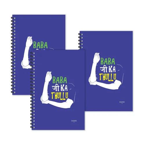 Baba Ji Ka Thullu Quotes Ruled Diaries - Pack Of 3