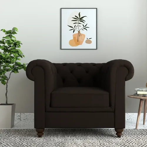 Dallas Sofa Set - 1 Seater (Chestnut Brown)