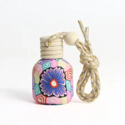 Sharvv Aroma Car Freshener Hanging Fragrance/Our Car Perfumes match your Car Accessories Interiors/Long Lasting Good Smell Essential Oils Bottle with Wooden Lid (10ml)