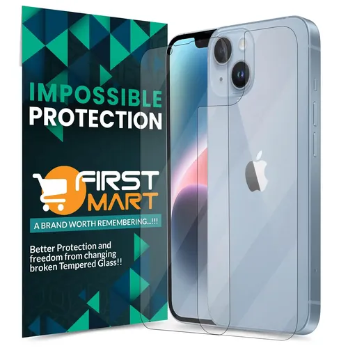 FIRST MART Screen Protector for IPhone 14 - Edge to Edge Front and Back 4 Layer Ultra Thin Unbreakable Membrane - Case Friendly Screen Coverage & Installation Kit (Crystal Clear)