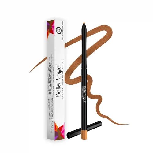 Bella Voste Intense Eyeliner Kajal I Retractable 3-in-1 Eyeliner,Kajal & Eyeshadow I NO TRANSFER I Intense Color Pay-Off I 100% VEGAN I Cruelty Free I Lasts Up to 12 hours, ANTIQUE GOLD