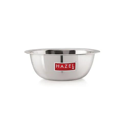 HAZEL Stainless Steel Serving Bow | Snacks Serving and Mixing Bowl Set | Kitchen Accessories Items, 350 ML