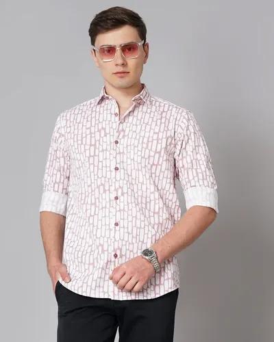 Pink Milano Print Shirt - XL (42)