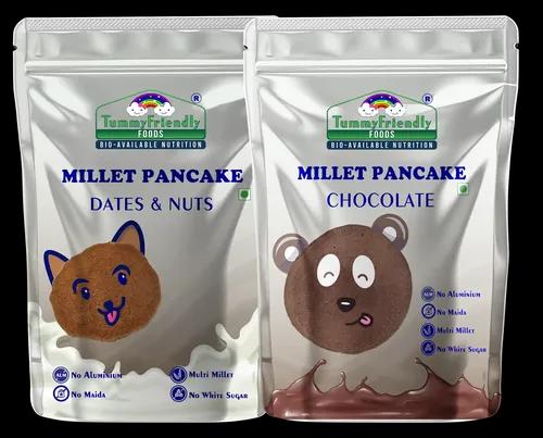 Tummyfriendly Foods Millet Pancake Mix - Chocolate, Dates, Nuts. Healthy Breakfast. 2 Packs 150G Each Cocoa Powder (2 X 150 G)