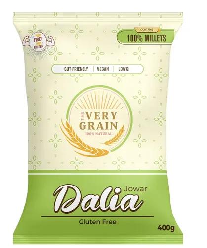 The Very Grain Mix Millet Jowar Dalia Low GI Sorghum Dalia | Gluten Free, Easy to Digest, Gut Friendly Morning Breakfast | Quick and Instant Meal Rich in Fiber, Healthy Diet - 400 Grams