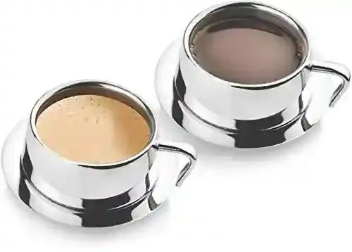 JVL Cup With Coaster - Set of 2