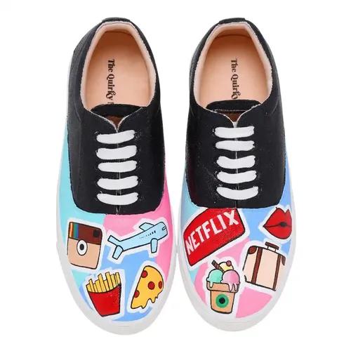 THE QUIRKY NAARI Vacay Mode Sneakers to Bring The Vacay Vibes | Multicolor - 6 UK