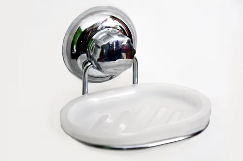 IZISO Stainless Steel Vacuum Suction Cup Soap Holder