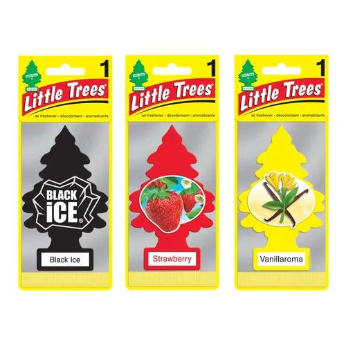 LITTLE TREES Black Ice|Strawberry|Vanillaroma|Hanging Trees|Combo of 3