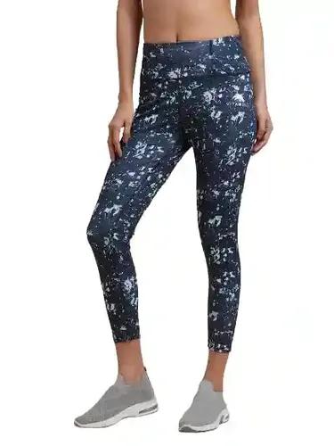 VITAWOLF Premium Gym wear | Active Wear Tights| Legging with Back Pocket Stretchable Leggings Yoga Pants Gym Tight Abstract Print (X-Large)