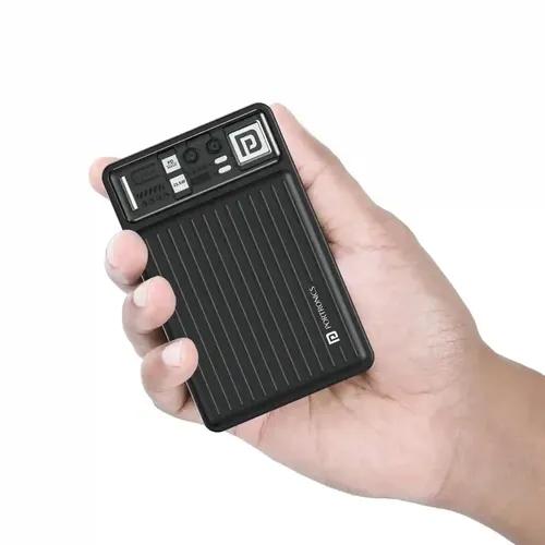 Portronics Luxcell Mini 20K Advanced 20000 mAh Smallest Power Bank with 22.5W Max Output, LED Indicator, Mach USB-A Output, Type C PD Output, Type C Input, Wake Up Button(Black)