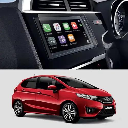 FIRST MART Tempered Glass Screen Guard for dashboard of Honda JAZZ | Crystal Clear Impossible Fiber Full Flat Screen Coverage